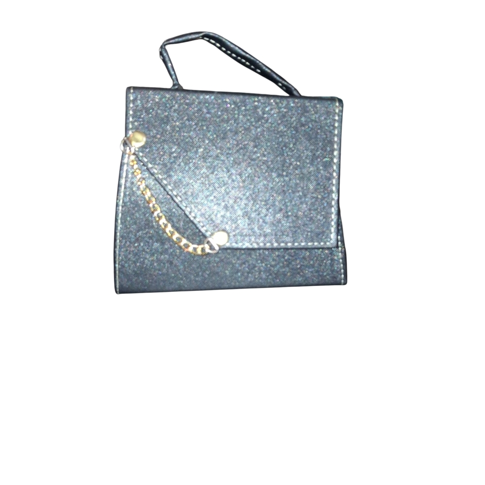 Elegant Black Women's Handbag with Gold Chain